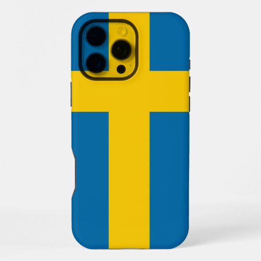 スウェーデンの旗 iPhoneケース (裏面)