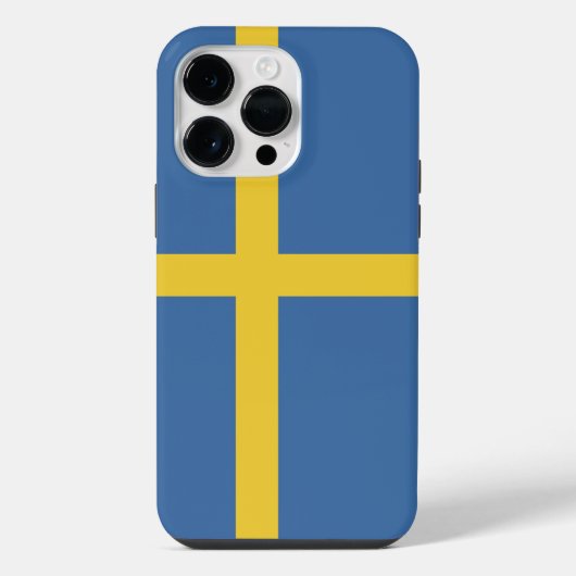スウェーデンの旗 iPhoneケース (裏面)