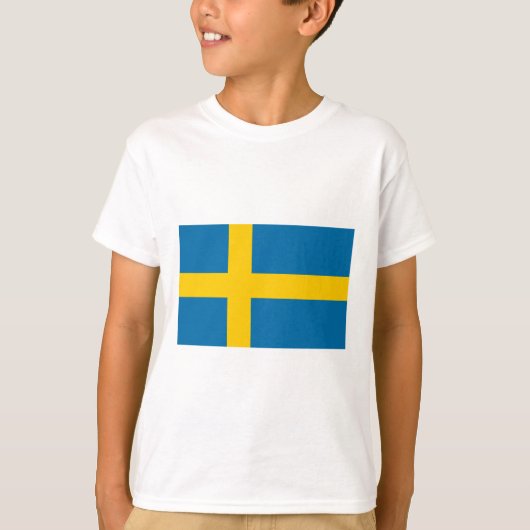 スウェーデンの旗 Tシャツ (正面)