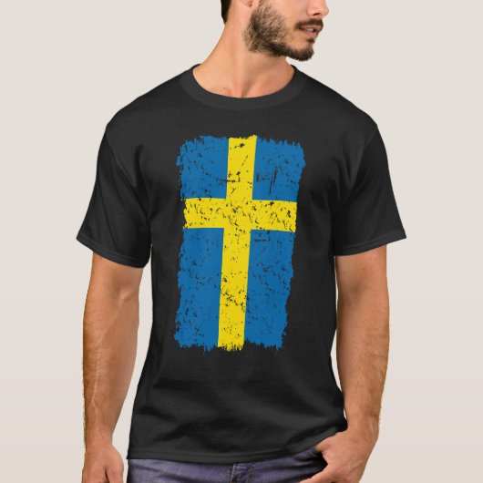 スウェーデンの旗 Tシャツ (正面)