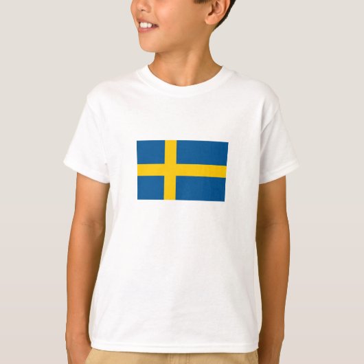 スウェーデンの旗 Tシャツ (正面)