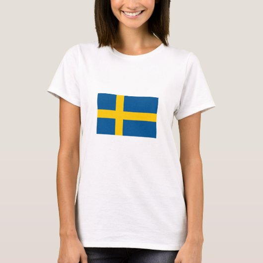 スウェーデンの旗 Tシャツ (正面)