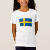 スウェーデンの旗 Tシャツ (正面)