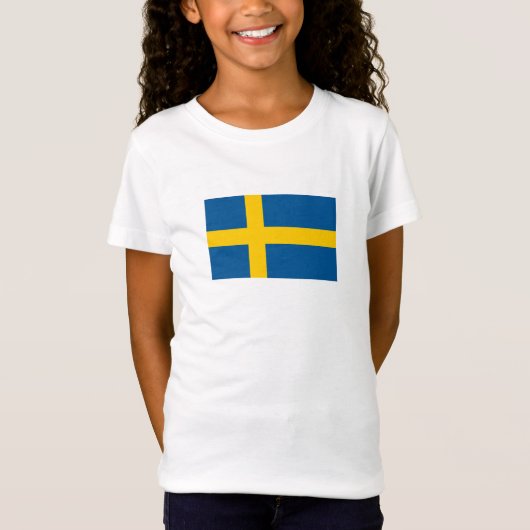 スウェーデンの旗 Tシャツ (正面)