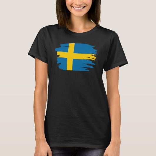 スウェーデンの旗 Tシャツ (正面)