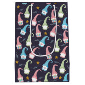 スウェーデンの格言パターンギフトバッグ ミディアムペーパーバッグ (裏面)