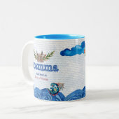 スウェーデンの母(母)バイキングの母 ツートーンマグカップ (正面左)