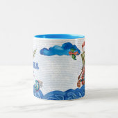 スウェーデンの母(母)バイキングの母 ツートーンマグカップ (中央)