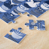 スウェーデンの民俗猫I ジグソーパズル (側面)