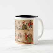 スウェーデンの民俗衣裳 ツートーンマグカップ (正面右)