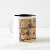 スウェーデンの民俗衣裳 ツートーンマグカップ (正面左)