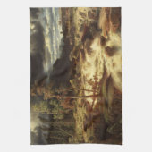 スウェーデンの滝(Marcus Larson) キッチンタオル (縦)