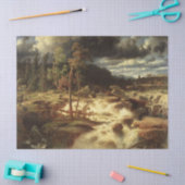 スウェーデンの滝(Marcus Larson) 薄葉紙 (クラフト)