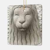 スウェーデンの獅子像ストックホルム写真 セラミックオーナメント (左)