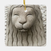 スウェーデンの獅子像ストックホルム写真 セラミックオーナメント (正面)