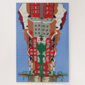 スウェーデンの町エスキルストナの街並み ジグソーパズル (縦)