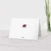 スウェーデンの神ジュルが木のクリスマスボードに登場 シーズンカード (裏面)