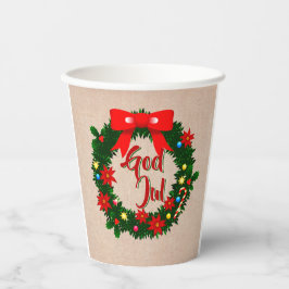 スウェーデンの神ジュルメリークリスマス 紙コップ