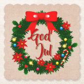 スウェーデンの神jul-dalbana ペーパーコースター (正面)