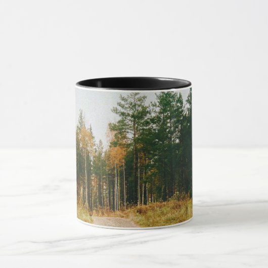 スウェーデンの秋の森 マグカップ (中央)