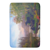 スウェーデンの秋の風景に佇む雄壮なムース バスマット (正面縦)