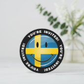 スウェーデンの笑顔の旗 招待状 (スタンド正面)