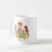 スウェーデンの紋章付き外衣 コーヒーマグカップ (正面左)