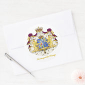 スウェーデンの紋章 ラウンドシール (封筒)