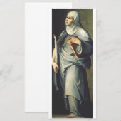 スウェーデンの聖ブリギッタ - 中世の神秘主義者 招待状 (正面/裏面)