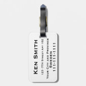 スウェーデンの荷物タグ ラゲッジタグ (裏面縦)