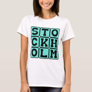 スウェーデンの首都ストックホルム Tシャツ