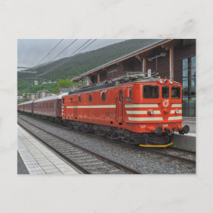 スウェーデンのMa 408 el.mocratics with passenger train ポストカード