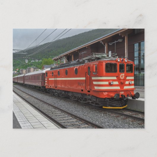 スウェーデンのMa 408 el.mocratics with passenger train ポストカード (正面)