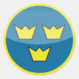 スウェーデンのroundelのステッカー ラウンドシール