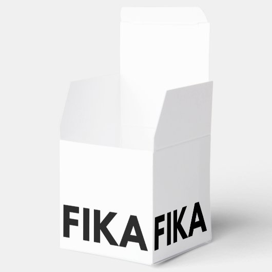 スウェーデンはっきりしたのFIKA白黒 フェイバーボックス (オープン)