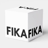 スウェーデンはっきりしたのFIKA白黒 フェイバーボックス (裏面サイド)