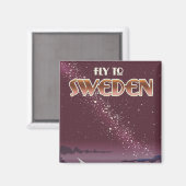 スウェーデンへ飛ぶ マグネット (正面/裏面)