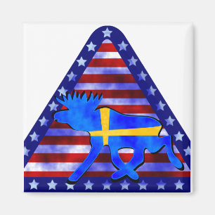 スウェーデンアメリカのアメリカヘラジカ マグネット