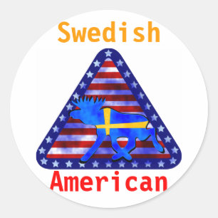 スウェーデンアメリカのアメリカヘラジカ ラウンドシール