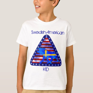 スウェーデンアメリカのアメリカヘラジカ Tシャツ