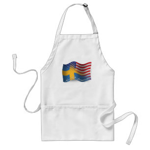スウェーデンアメリカの振る旗 スタンダードエプロン