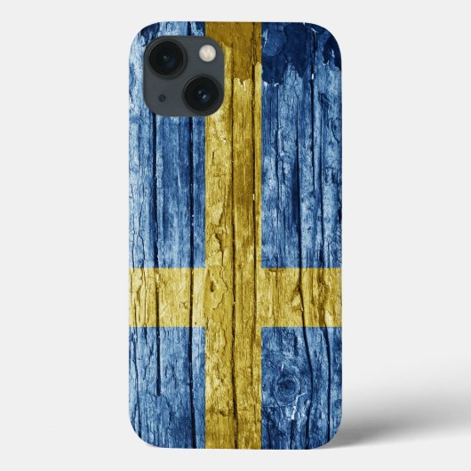 スウェーデンウッド国旗 Case-Mate iPhoneケース (裏面)