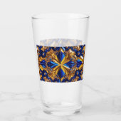 スウェーデンカラーのガラスカップ タンブラーグラス (裏面)