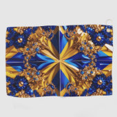 スウェーデンカラーのゴルフタオル ゴルフタオル (横)