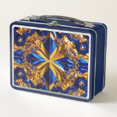 スウェーデンカラーの金属ステンレス弁当箱 メタルランチボックス (正面)