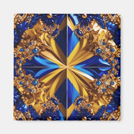 スウェーデンカラーズデザイン マグネット (正面)