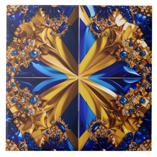 スウェーデンカラー付きタイルのモダンデザイン タイル (正面)