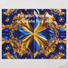 スウェーデンカラー付きフライヤーデザイン チラシ