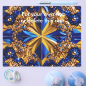 スウェーデンカラー付きフライヤーデザイン チラシ (シングル)