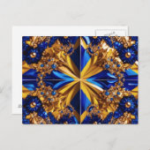 スウェーデンカラー付きポストカードデザイン ポストカード (正面/裏面)